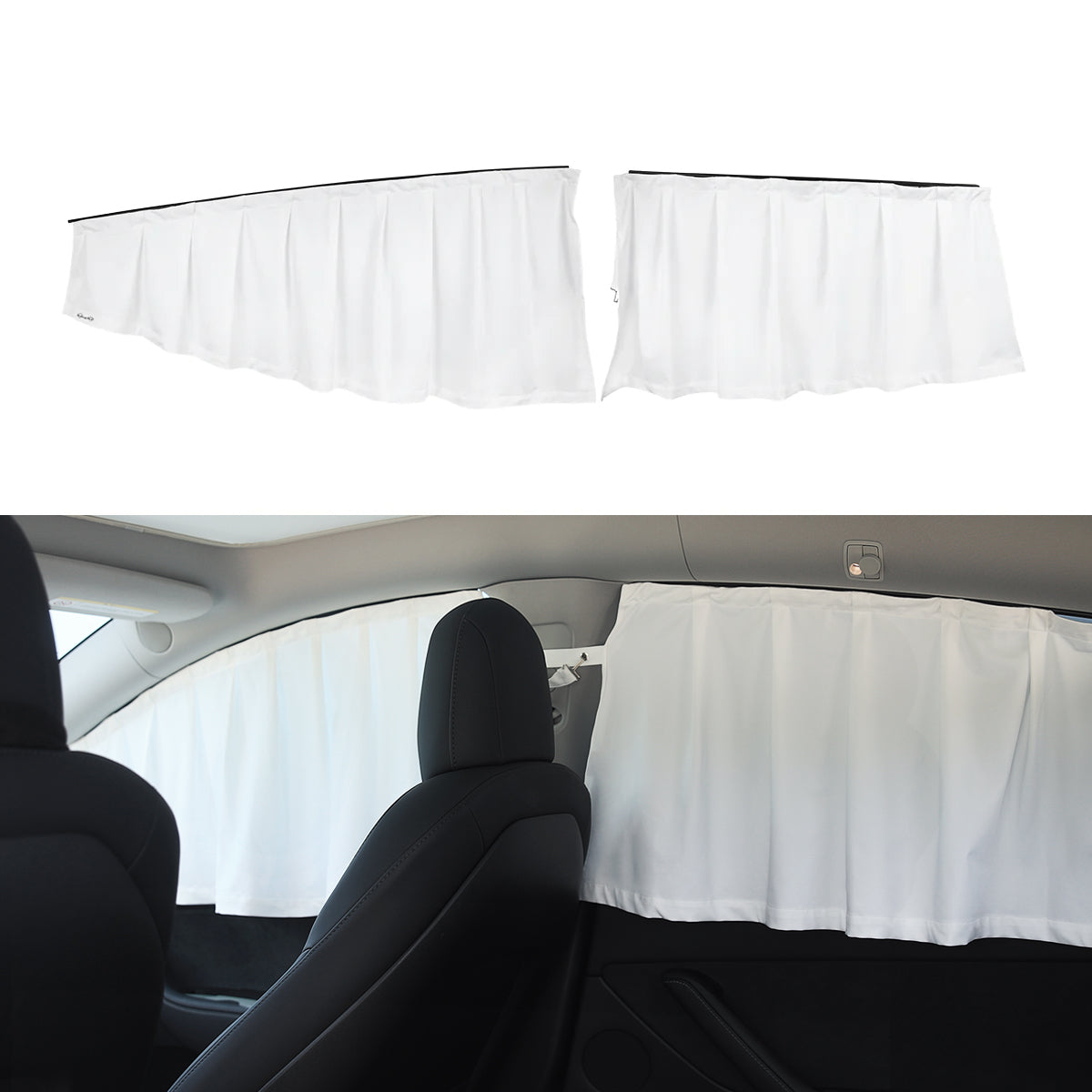 TPARTS Side Window Sunshade Curtain for Tesla Model 3 & Y Model 3 Blackout Drapes