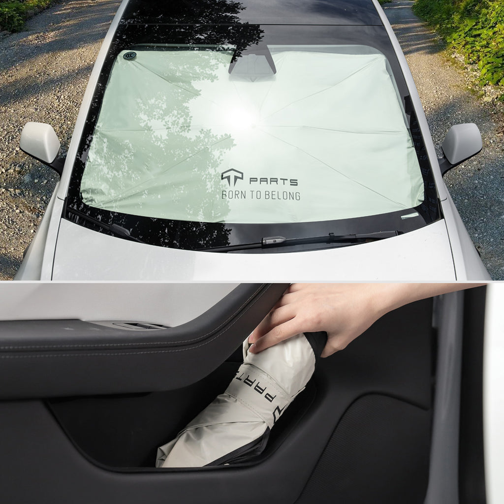 TPARTS Windshield Sunshade Umbrella Easy To Storage