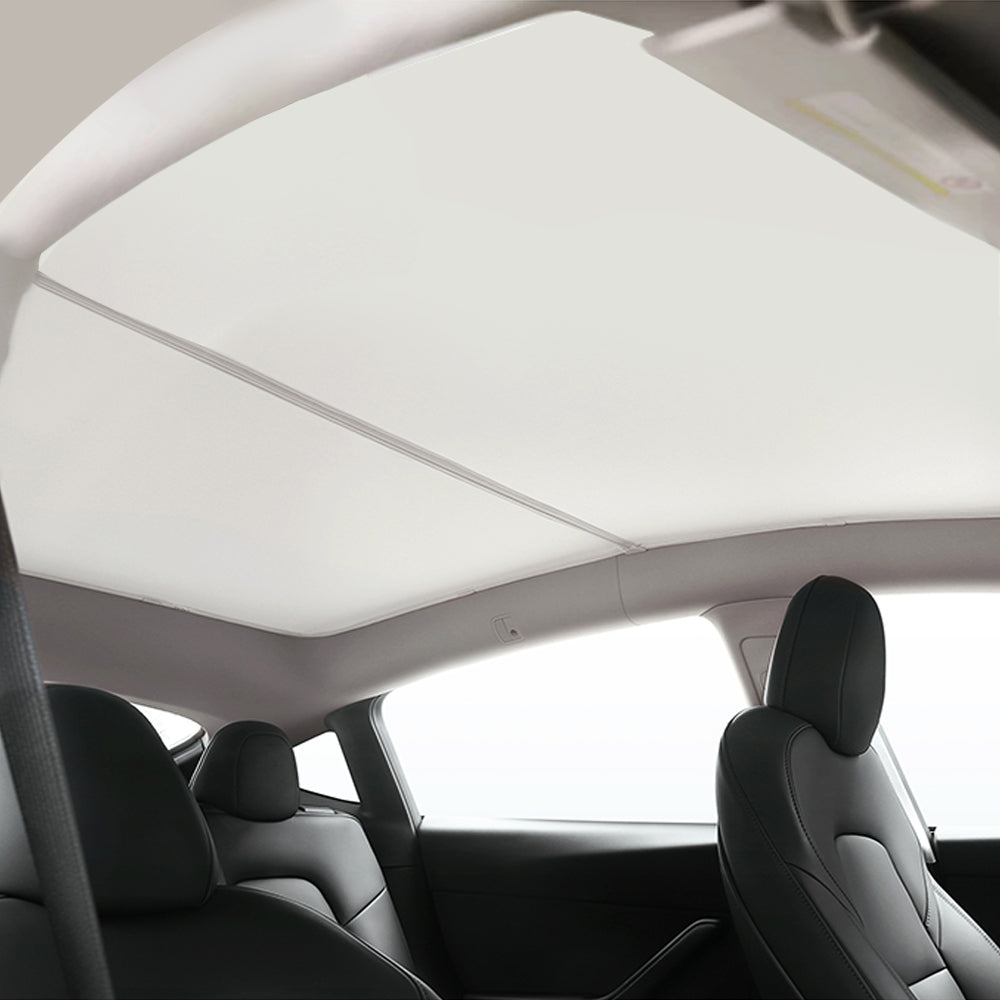 TPARTS Glass Roof Sunshade for Tesla Model 3 & Model Y & Model 3 Highland Model Y / Light Grey
